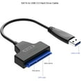 TRAHOO2IN1 sata to USB 3.0 Cable, Sata to USB Adapter Compatible for 2
