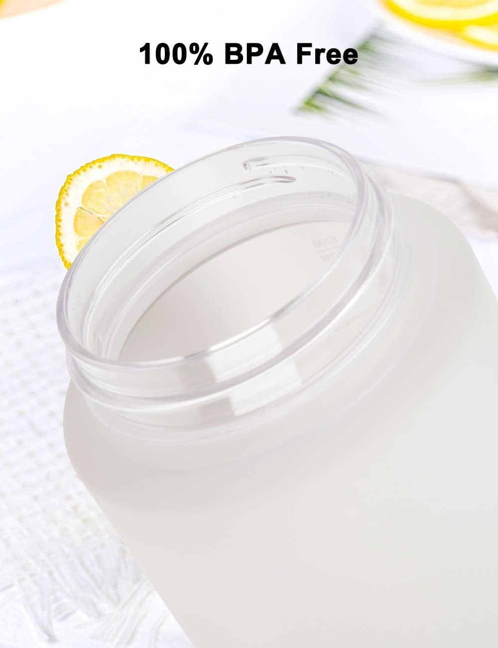 TRAHOO32oz Motivational Water Bottles with Times to Drink Leakproof