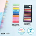 TRAHOO3400Pcs Sticky Tabs Book Tabs, Morandi Translucent Book Markers