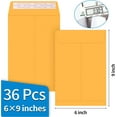 TRAHOO36 Pack Catalog Envelopes Self Seal, 6 x 9 Inches Catalog
