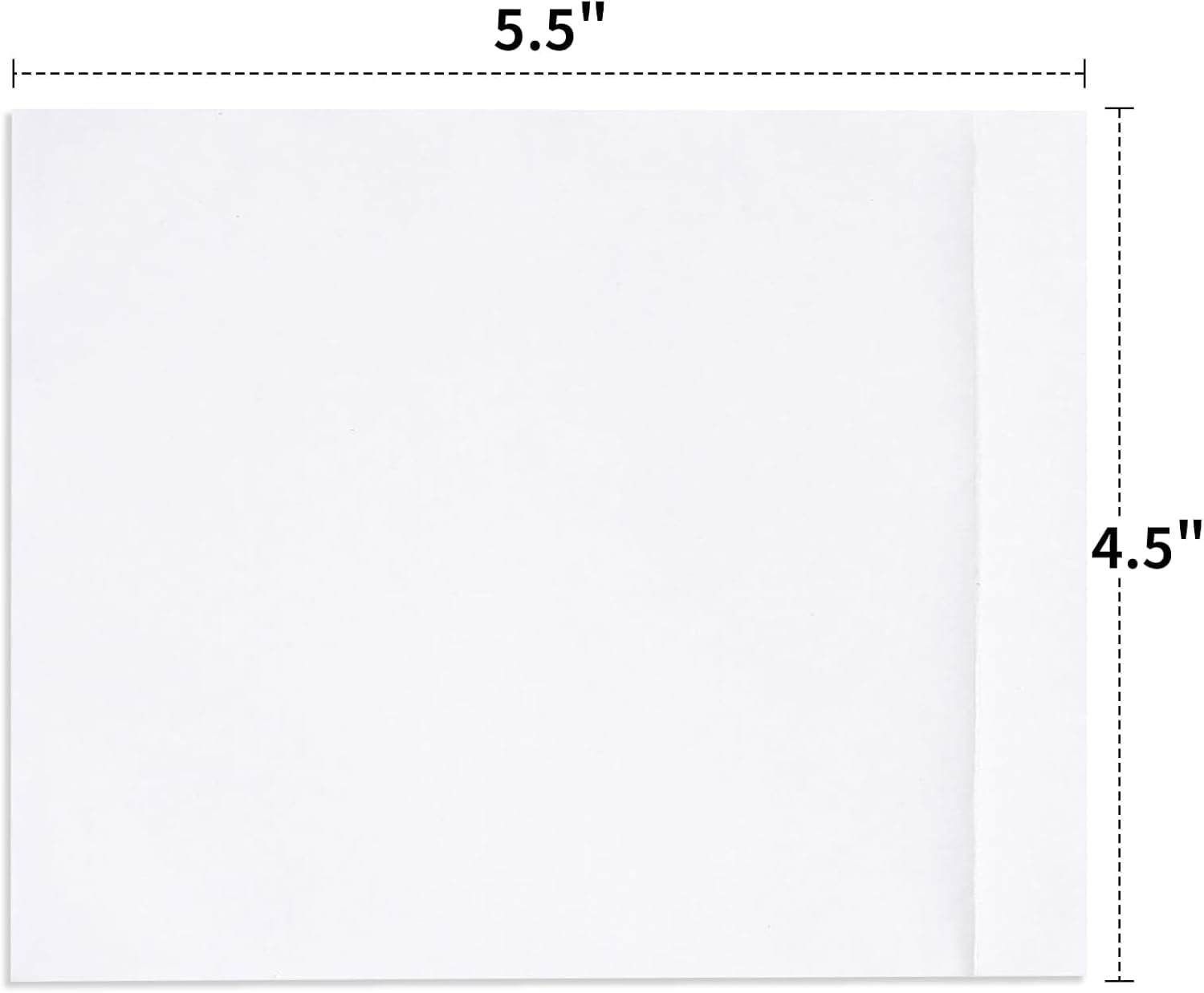 TRAHOO4.5'' X 5.5'' Packing List Envelopes Clear SelfAdhesive Top