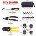 TRAHOO4 Pcs Wire Crimping Tool Kit Terminal Ratchet Plier with 5