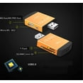 TRAHOO4 in 1 Card Reader USB2.0 to SD Micro SD TF MS MMC M2 Cardreader