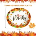 TRAHOO50 Count Thanksgiving Oval Plates, 10" X 12.5" Heavy Duty Paper