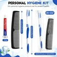 TRAHOO50 Kit Disposable Toothbrushes with 10g Toothpaste and Comb