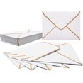 TRAHOO50 PCS White Envelopes 5x7 Invitation Envelopes A7 Size VFlap