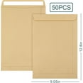 TRAHOO50 Pack 9 X 12 Inches Catalog Envelopes, Kraft Catalog Mailing