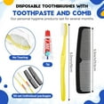 TRAHOO50 Pack Disposable Toothbrushes with Toothpaste and Comb for