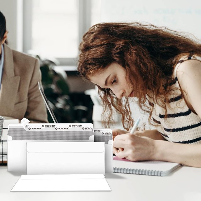 TRAHOO500 Count 10 Security Envelopes,Peel & Seal Windowless Business