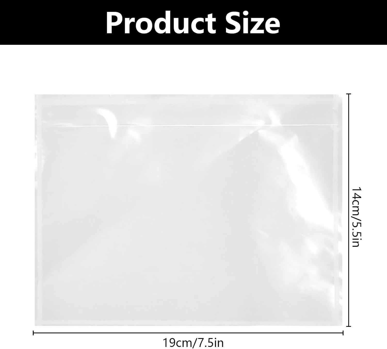 TRAHOO500 PCS 7.5”×5.5” SelfAdhesive Shipping Label Sleeves Packing