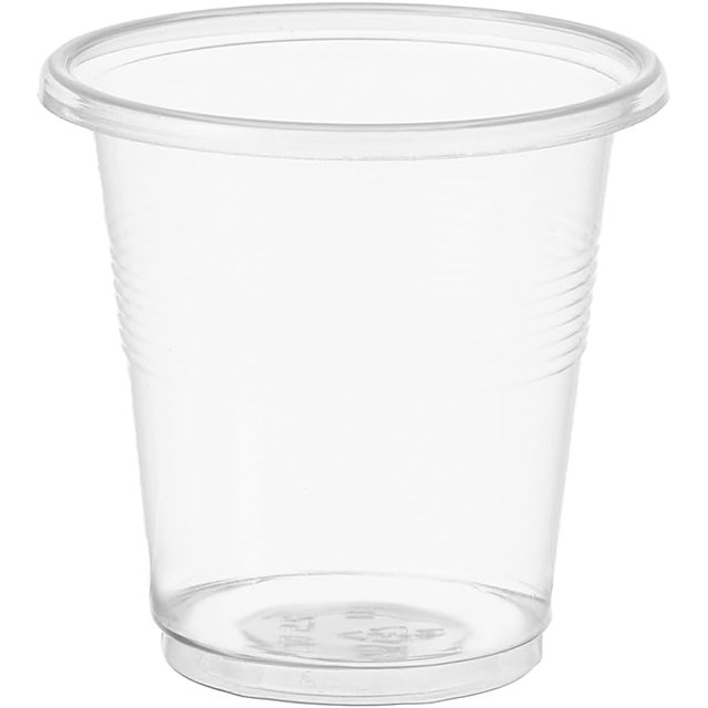 TRAHOO500 Pack 3.5 OZ Clear Plastic Cups, Small Disposable Mouthwash