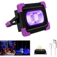 TRAHOO50W Rechargeable LED Black Lights, Battery Powered & Solar