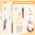 TRAHOO50pcs Disposable Toothbrushes with Toothpaste Floss Individually