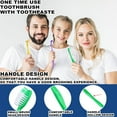 TRAHOO50pcs Disposable Toothbrushes with Toothpaste,Single Use