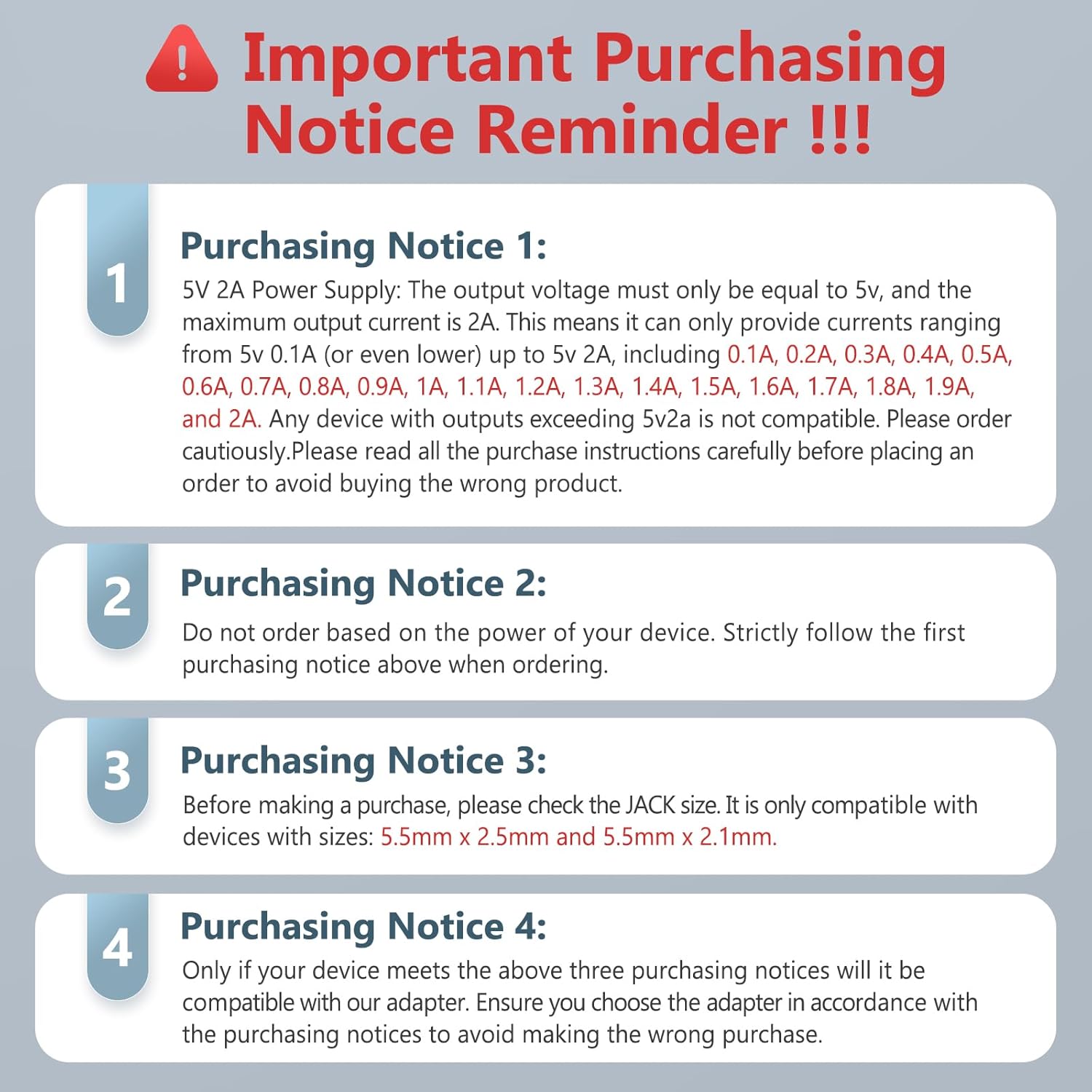 TRAHOO5V 2A AC Adapter, 5V 2A Power Supply Adapter, 5V 2A LED Power Supply 100V240V AC Power