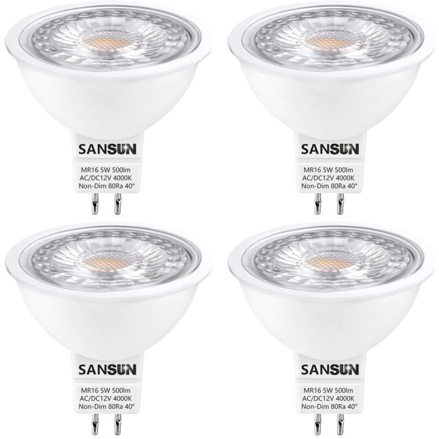 TRAHOO5W MR16 LED Landscape Light Bulbs, Low Voltage 12V 50W Halogen