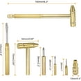 TRAHOO6 in 1 Mini Multifunction Copper Hammer and Screwdriver 10mm Dia