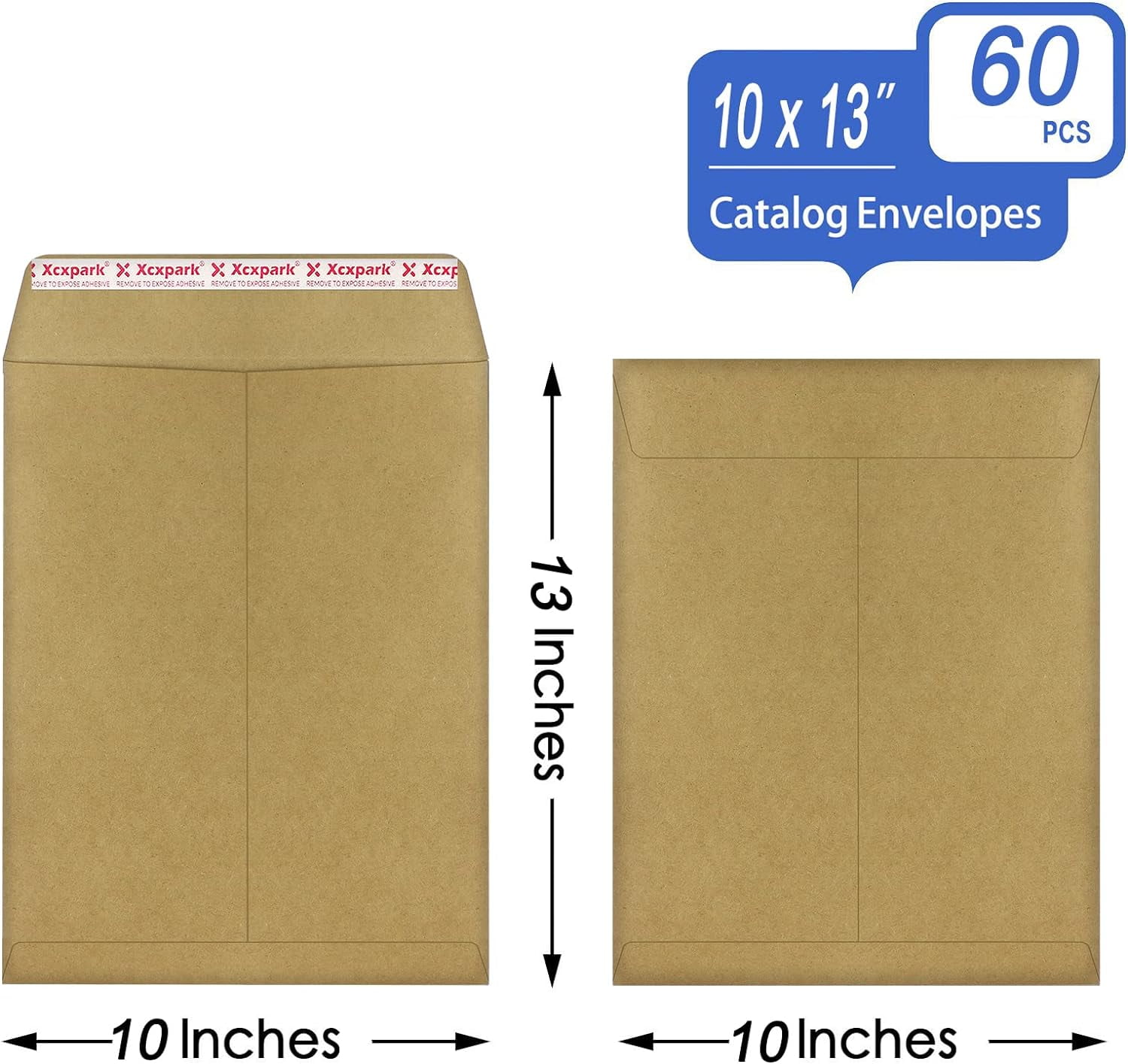 TRAHOO-60 PCS 10x13 inches Security Catalog Envelopes Printable Self ...