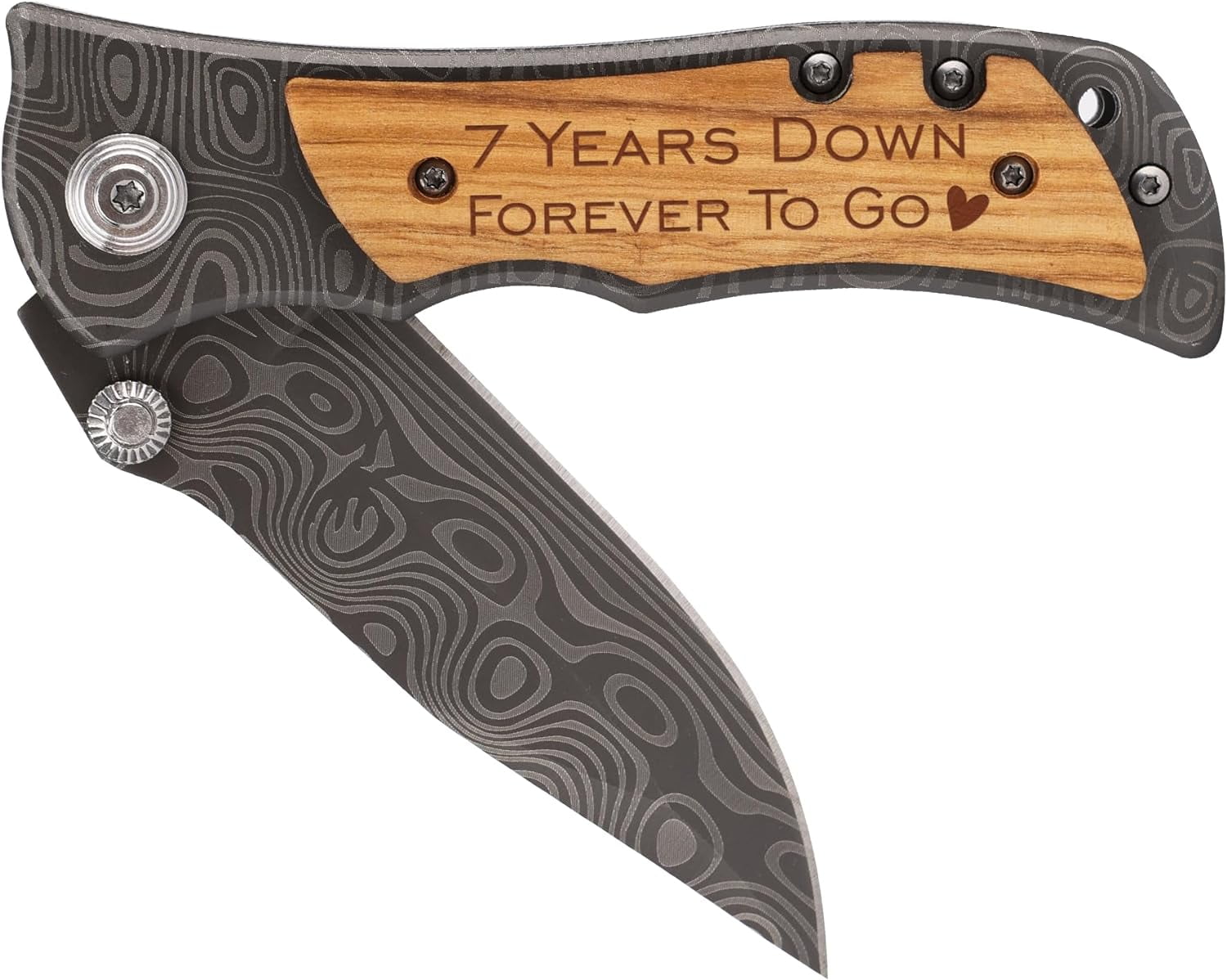 TRAHOO-7 Years Anniversary Keepsake for Him Husband Gift, 7th Copper