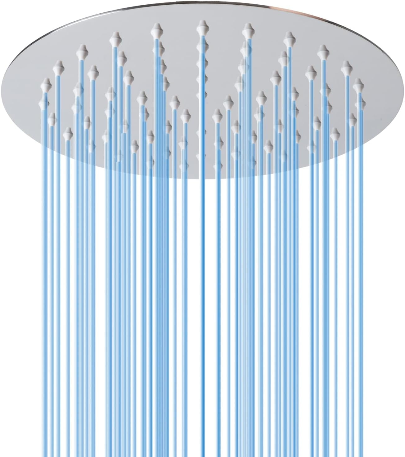 TRAHOO-8 Inch Rain Shower Head, High Flow Stainless Steel Round Rainfall ShowerHead, High Pressure Overhead Shower Heads, Wall & Ceiling Mount Ultra Thin Stainless Steel Shower Head, Chrome