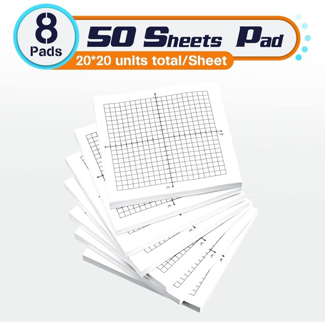 TRAHOO8 Pads Graph Paper Sticky Notes 400 Sheets 3 x 3 Inch Lined Mini