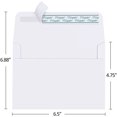 TRAHOOA6 White Envelopes 4x6, 100 Pack Self Seal Envelopes for 4x6