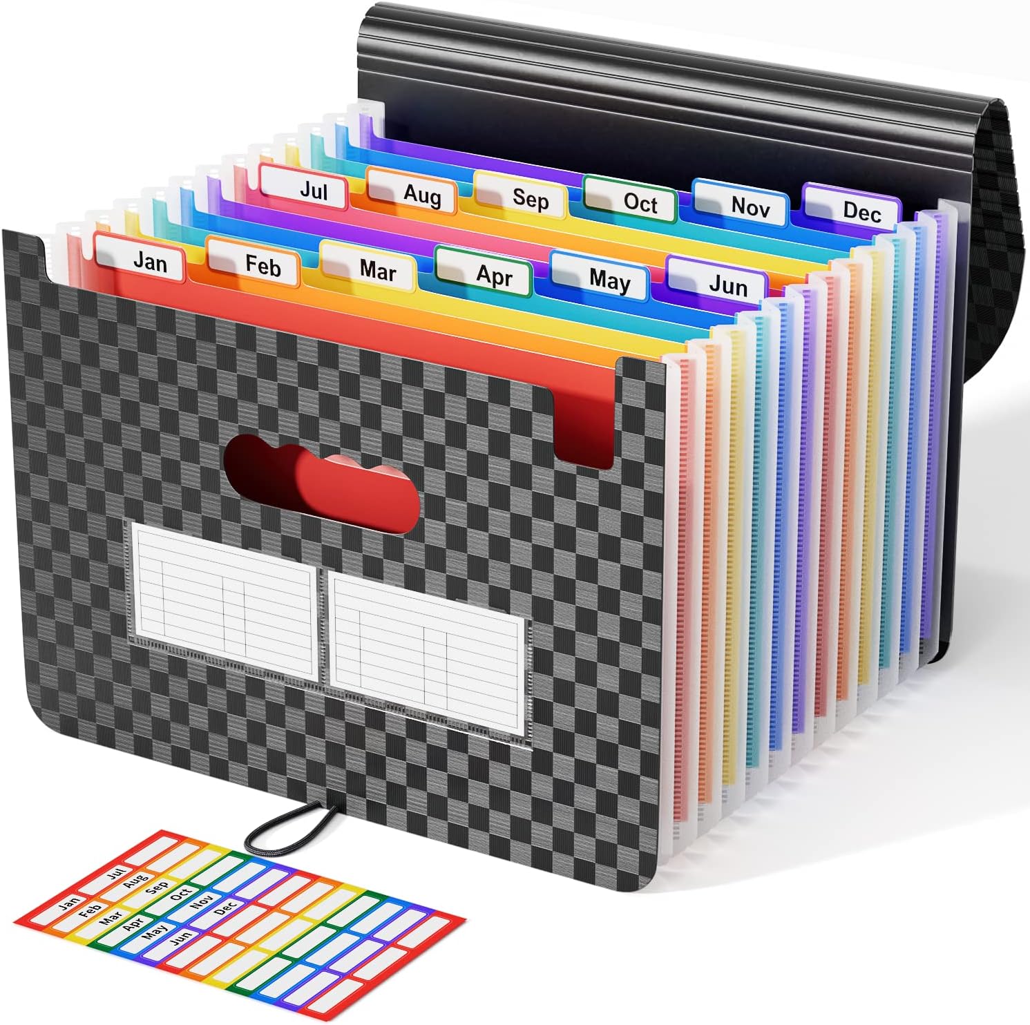 TRAHOOAccordian File Organizer 12 Pockets,Expanding File Folder