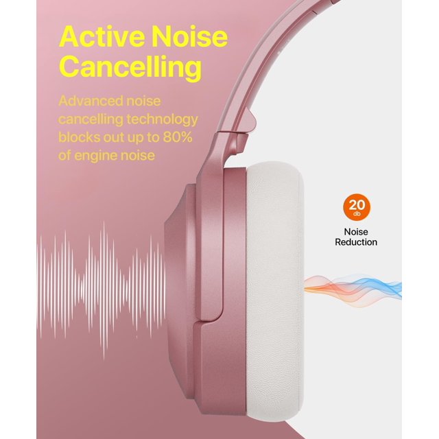 TRAHOOActive Noise Cancelling Headphones,Wireless Noise Cancelling