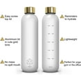 TRAHOOArc Water Bottle With Time Marker Motivational Water Bottles