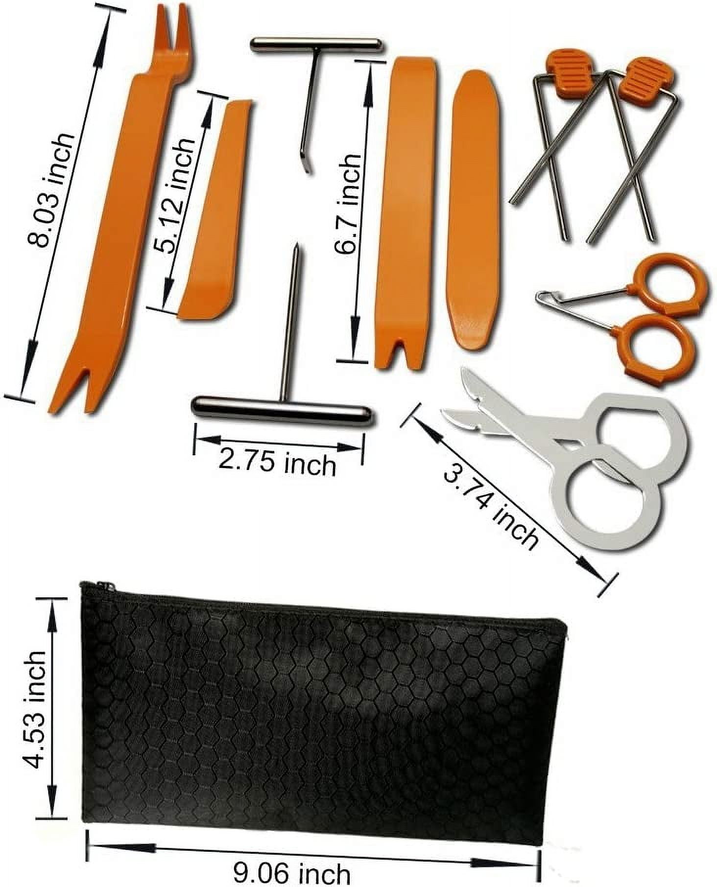 TRAHOOAuto Door Dash Panel Audio Trim Molding Install Removal Tool Kit