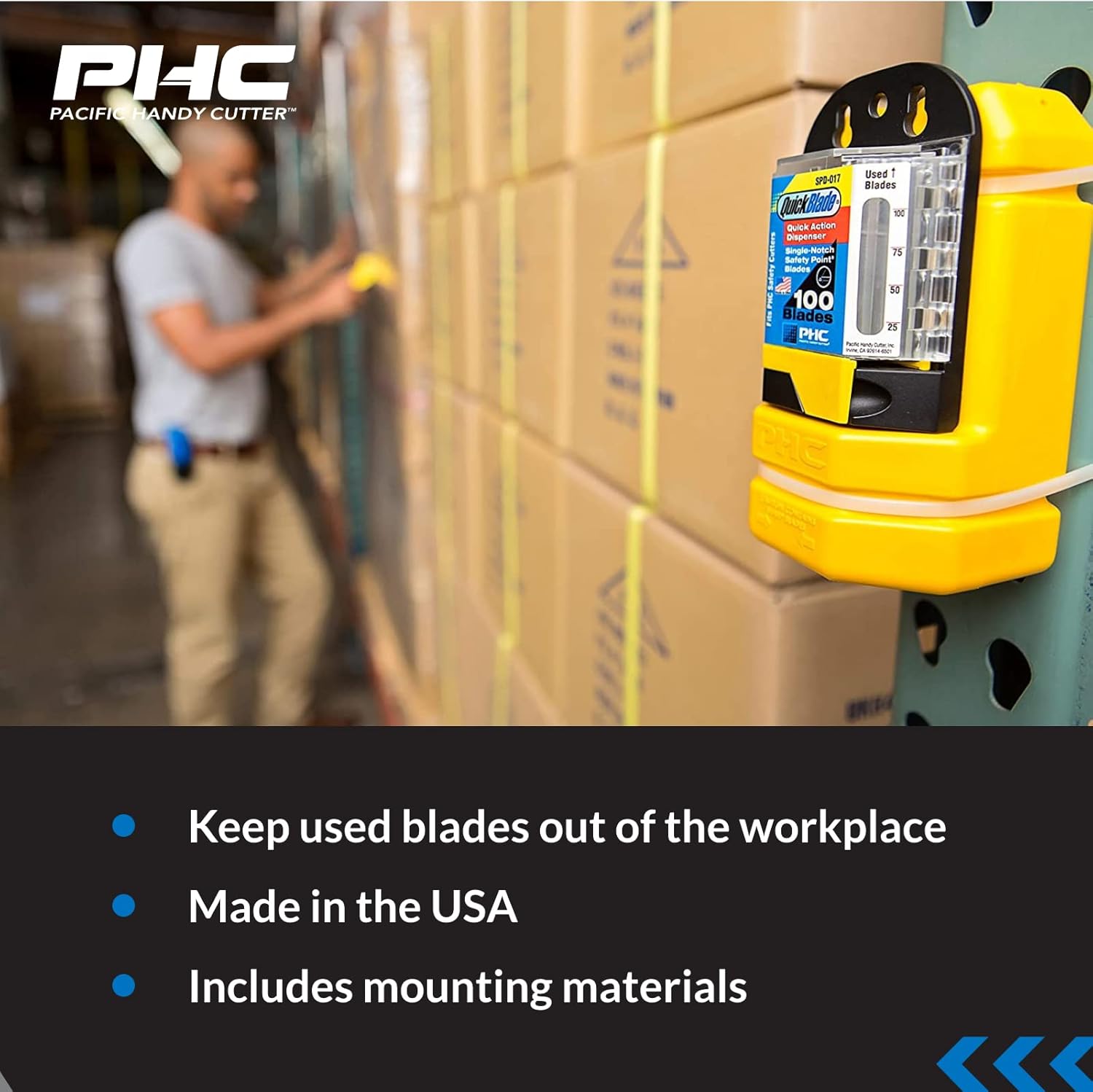 TRAHOOBB6017KIT Blade Bank and Blade Dispenser Kit with Wall Mounting