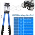 TRAHOOBattery Cable Lug Crimping Tool, Wire Crimper Tool with Cable