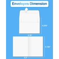 TRAHOOBlankCardsandEnvelopes 60 Pack 4 x 5.5 Folded Cardstock
