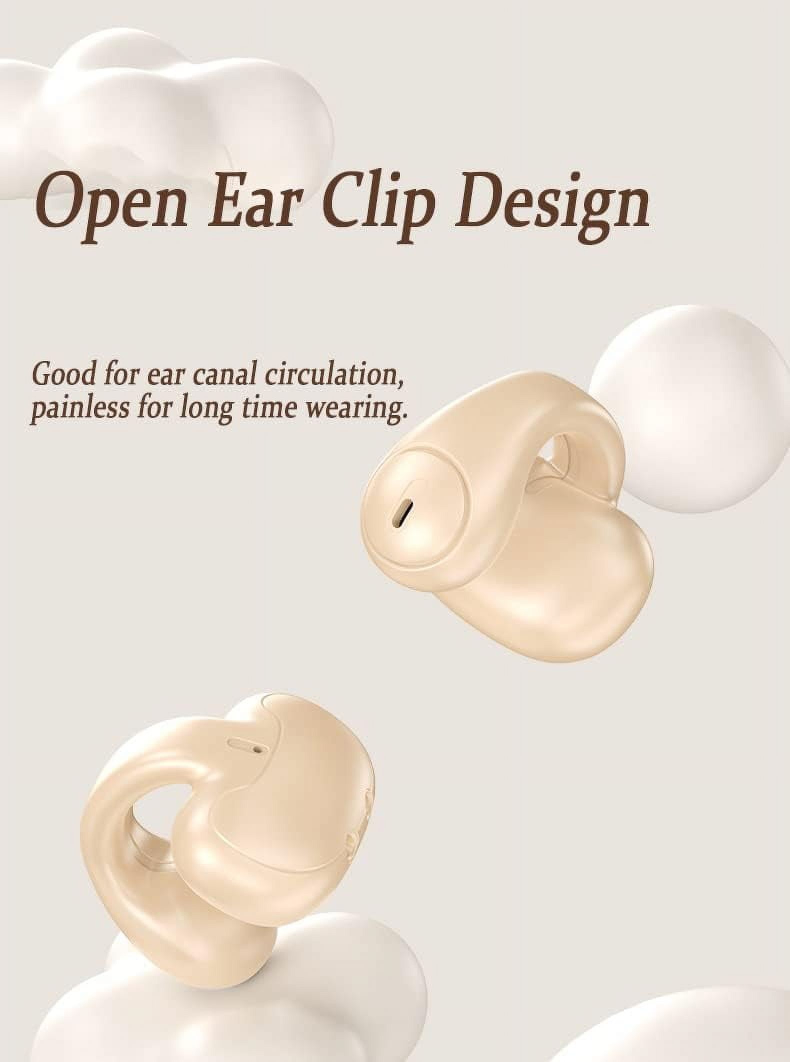 TRAHOOBluetooth Ear Clip Bone Conduction Headphones Wireless Bluetooth