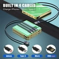 TRAHOOBuiltin 4 Cable Portable Charger 15800mAh Cell Phone Battery