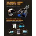 TRAHOOCar Charger, 150W 2Socket Cigarette Lighter Splitter QC 3.0