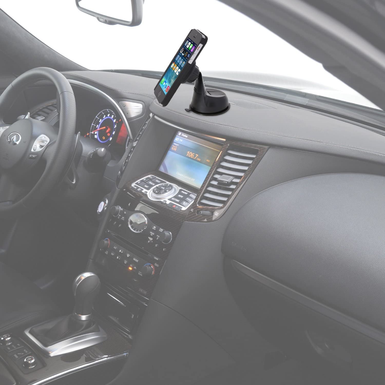 Vehicle Accessory Mount TRAHOO-Car Mount, Universal Magnetic Car Mount Holder, Windshield Mount ...