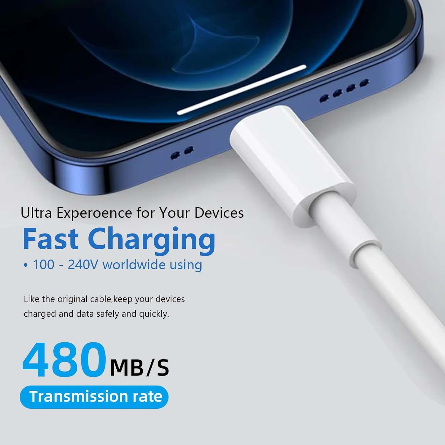 2-Pack USB A To USB C CarPlay Cable For IPhone 17/16/15 Series - 3A Fast Charging & Data Sync, 3FT