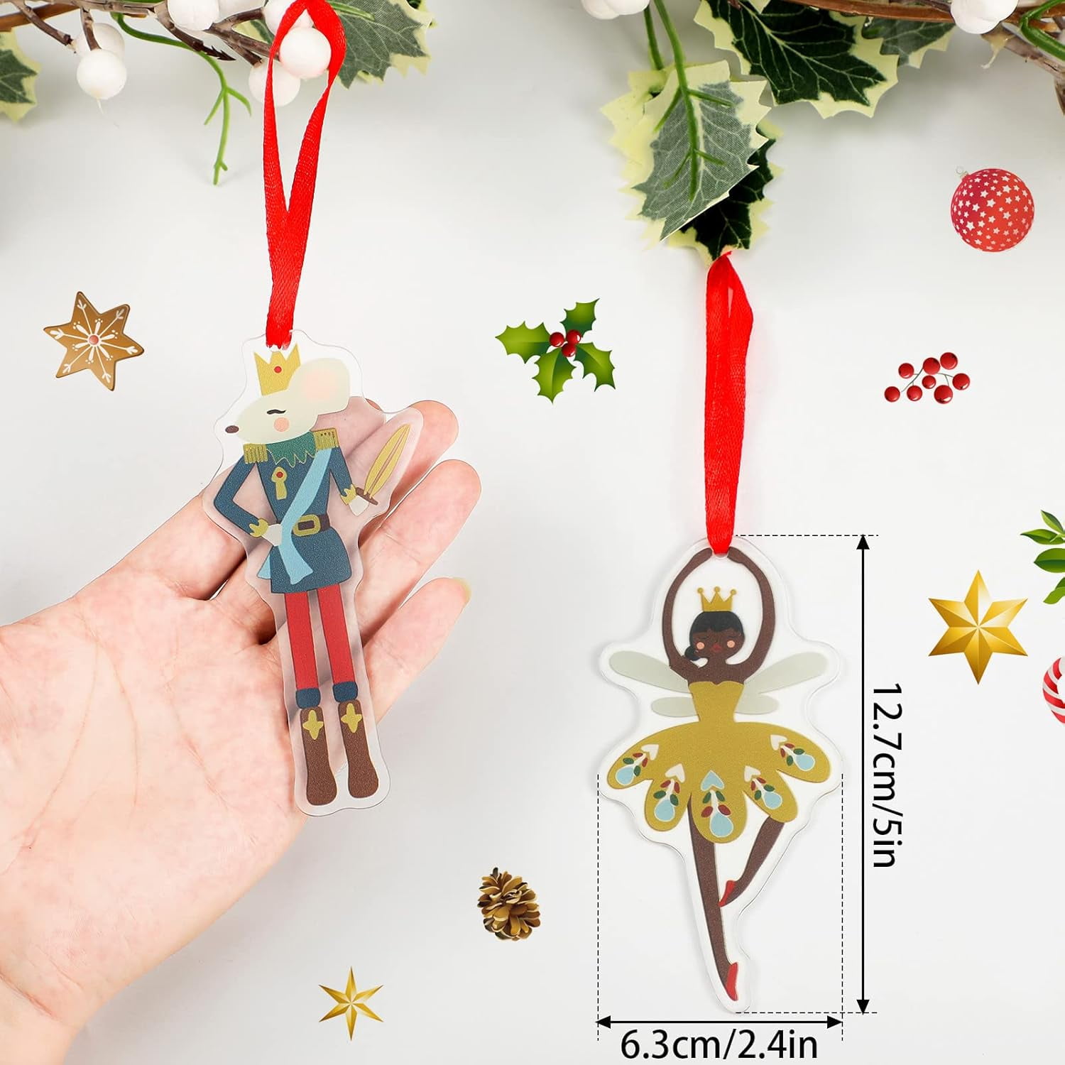 TRAHOOChristmas Nutcracker Decoration Set Nutcracker Ornaments for