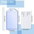 TRAHOOClear Cruise Luggage Tags with Loops Heavy Duty PVC Tag