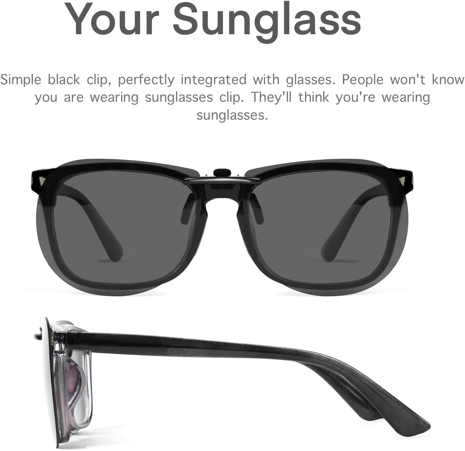 TRAHOOClip On Sunglasses Polarized Clip On Sunglasses Over