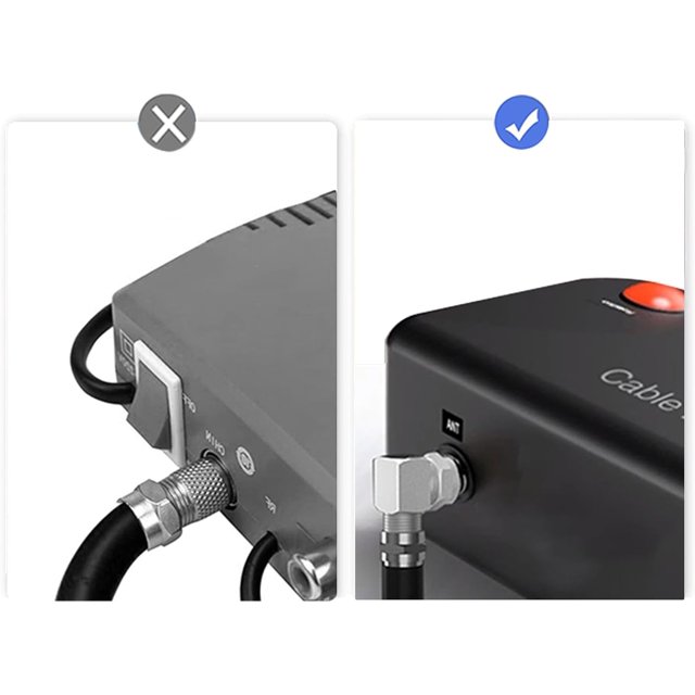 TRAHOOCoaxial Cable Right Angle Connector F Type Female to Male