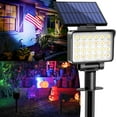 TRAHOOColor Changing Solar Spot Lights Outdoor Waterproof for Flag