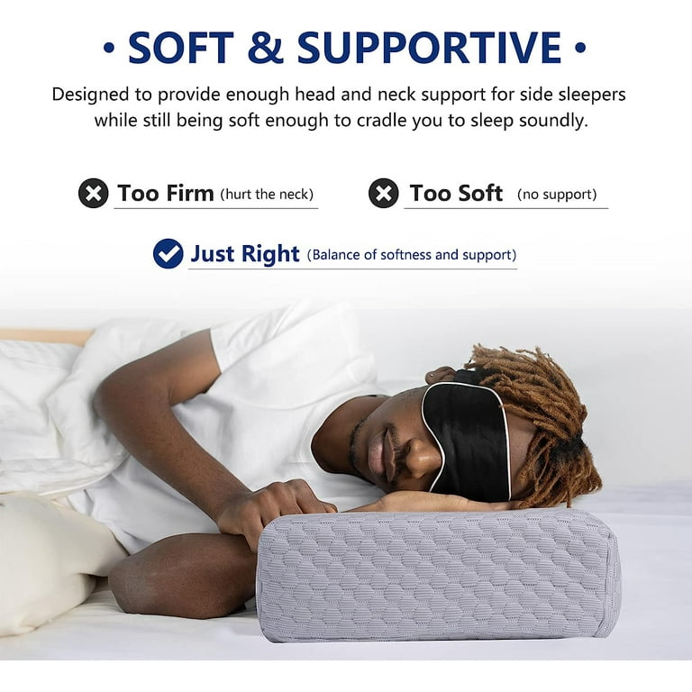TRAHOO-Cube Memory Foam Pillow Side Sleeper Pillow for Neck TRAHOO-Cube Memory Foam Pillow Side Sleeper Pillow for Neck