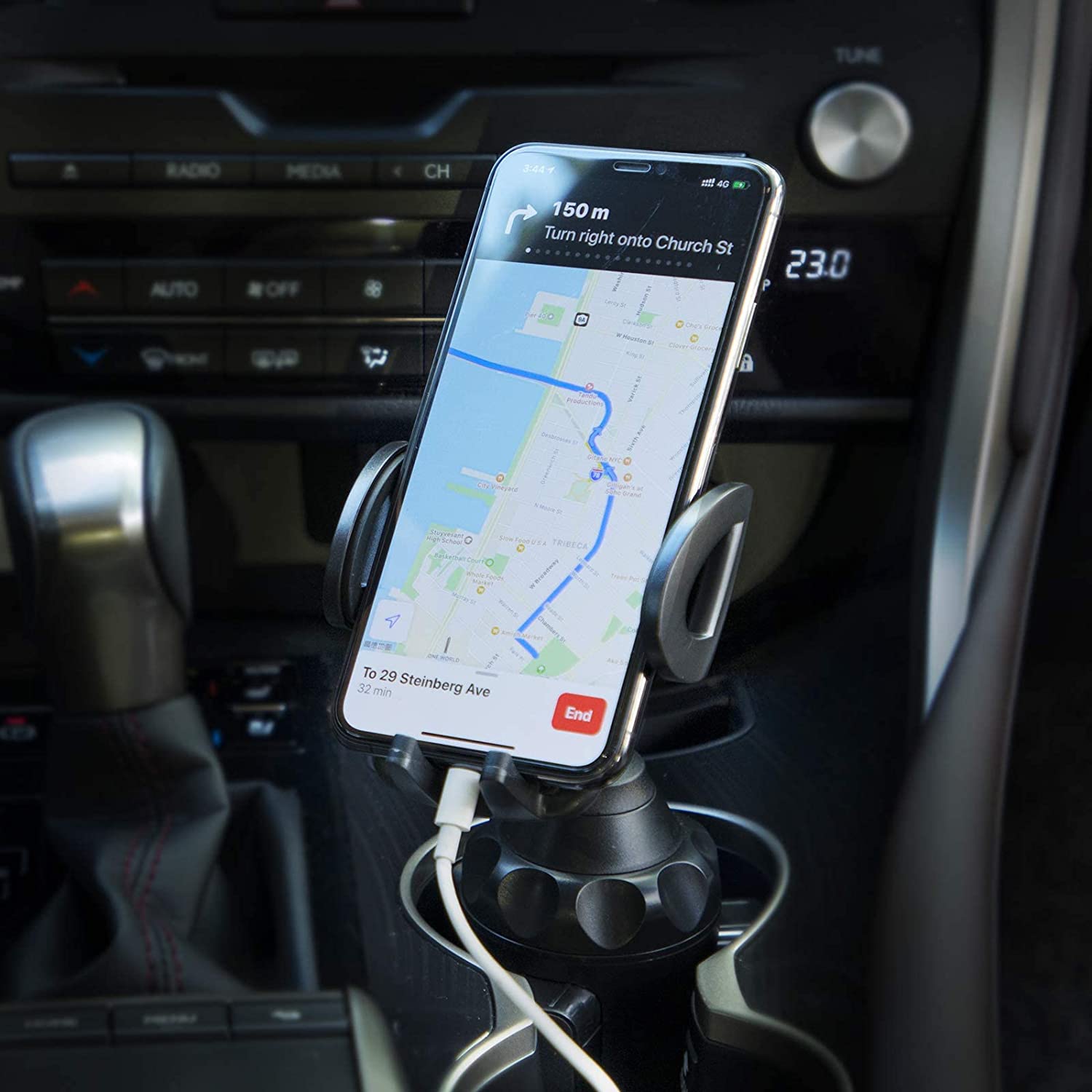 TRAHOOCup Holder Phone Mount, Cup Phone Holder for Car [Secure