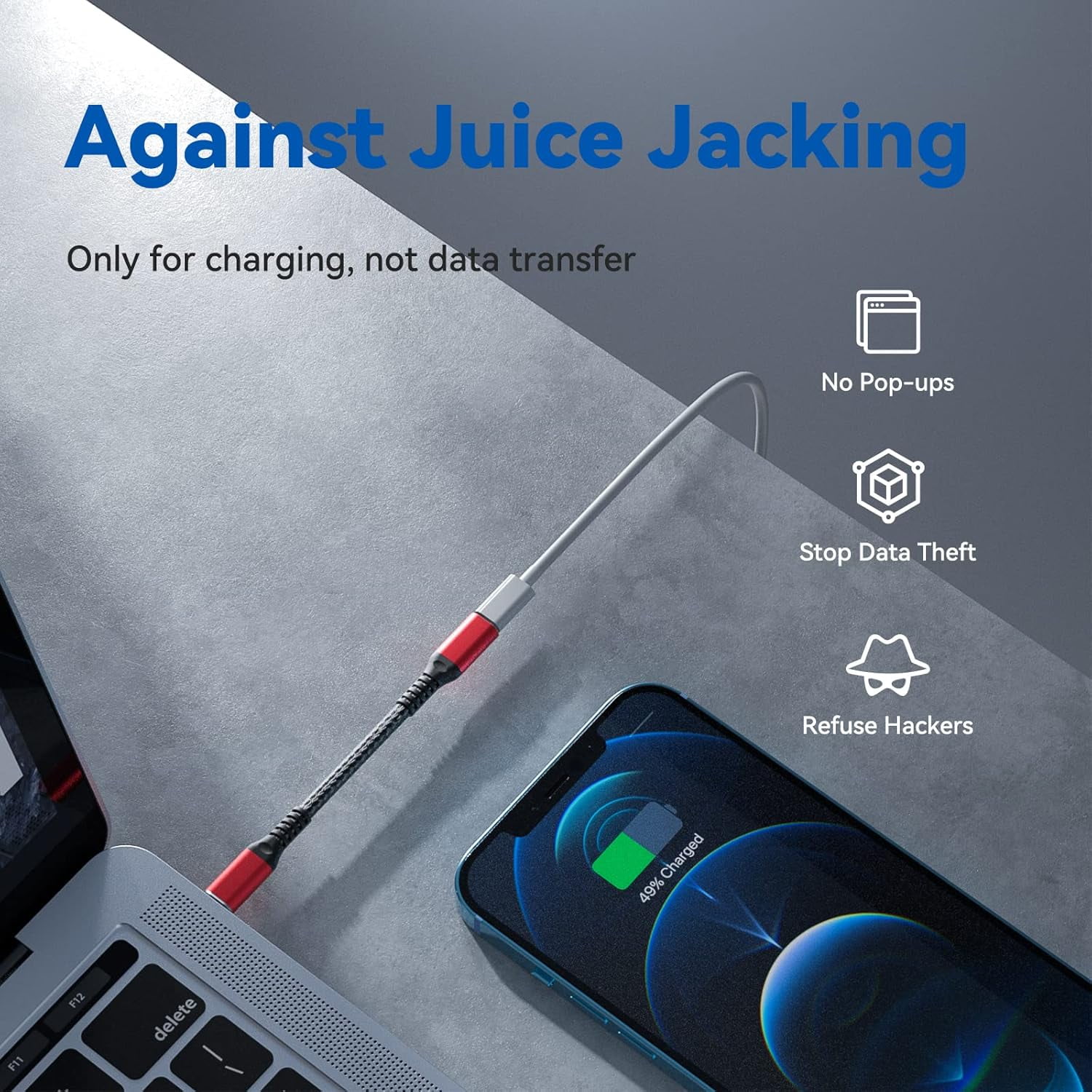 TRAHOOData Blocker USBC USB Data Blocker(2PCS),ChargeOnly Adapter