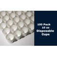 TRAHOODisposable White Paper Coffee Cups 10 Oz (100 Pack) Paper