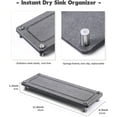 TRAHOODrying Stone Sink Tray, Bathroom Instant Dry Sink Organizer