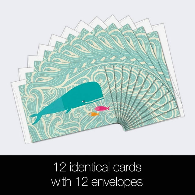 TRAHOOEcoNotes Stationary Blank Note Cards with Envelopes, 4" x 6