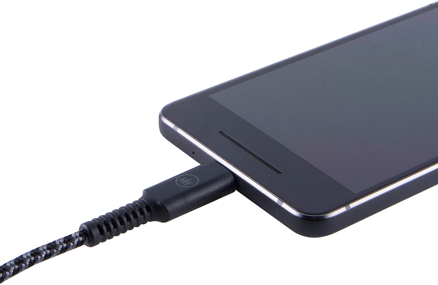 TRAHOOEcoSurvivor USB Type C Cable, USBA to USBC Black Nylon Braided